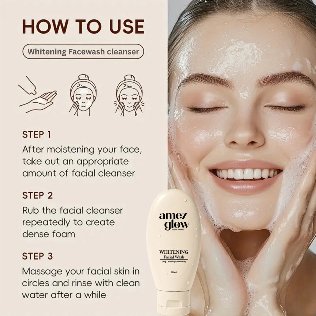 Korean Whitening Face Wash Pack of 2