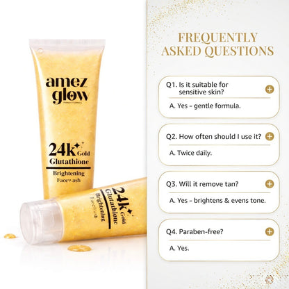 24k Gold Brightening Facewash pack of 2