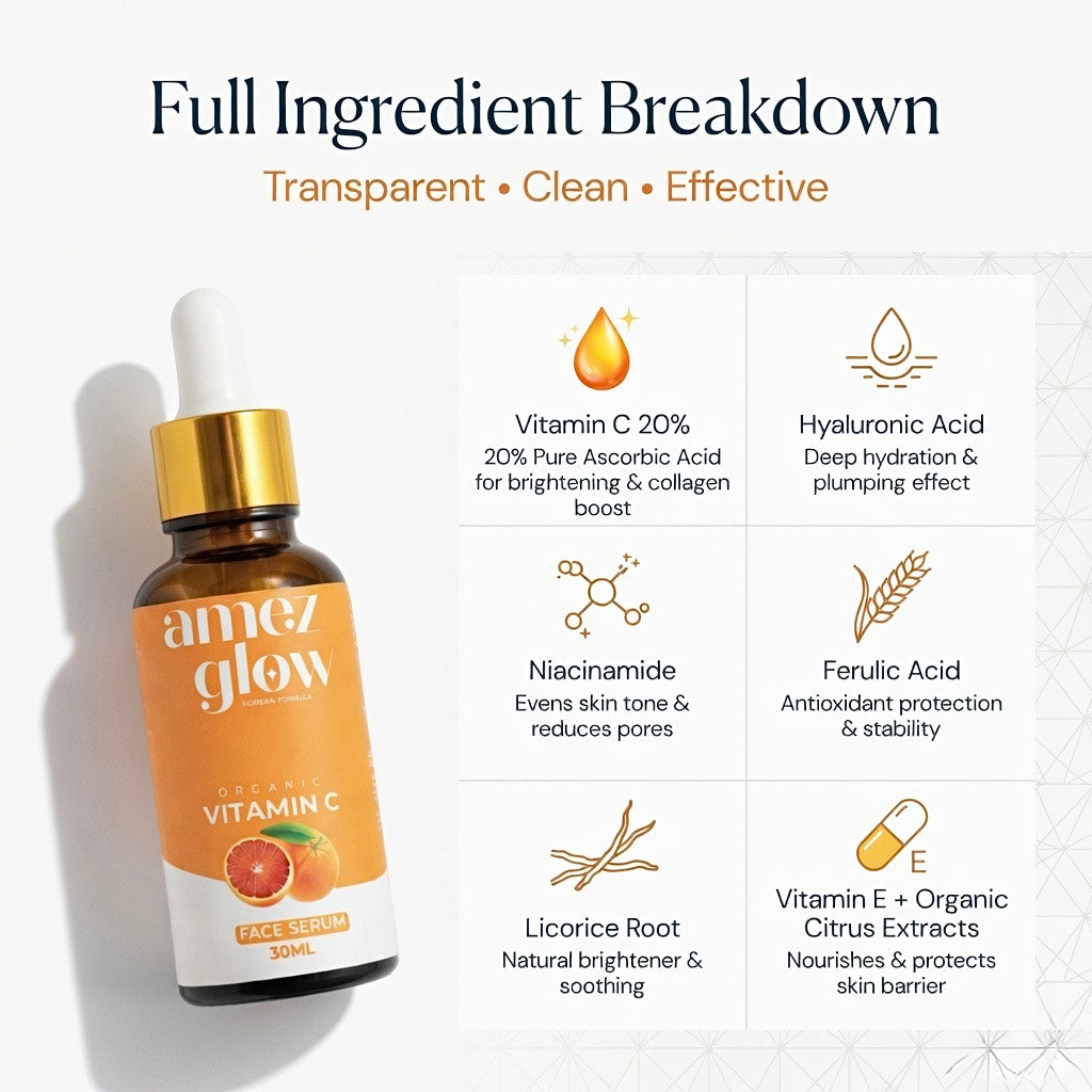 Korean Vitamin C Brightening Face Serum
