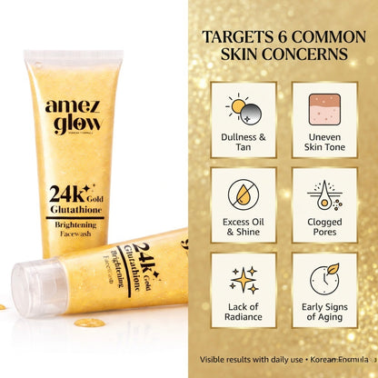 24k Gold Brightening Facewash pack of 2
