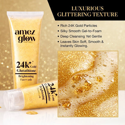 24k Gold Brightening Facewash pack of 2