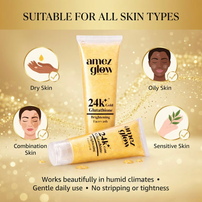 24k Gold Brightening Facewash pack of 2