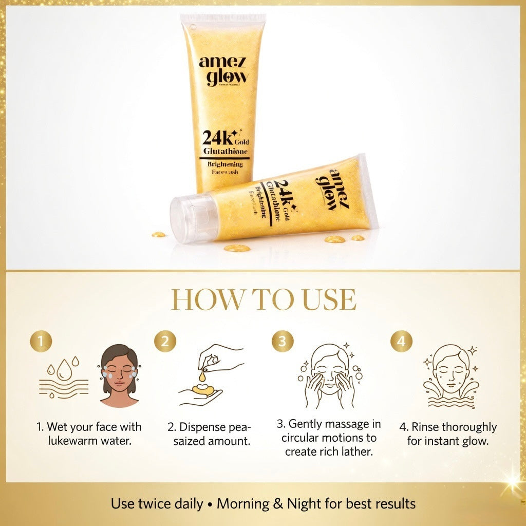 24k Gold Brightening Facewash pack of 2