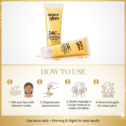 24k Gold Brightening Facewash pack of 2